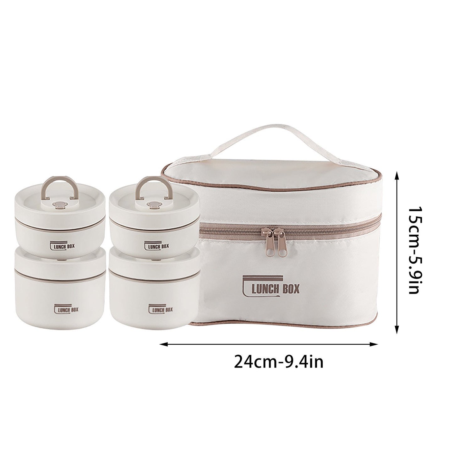 Set of 4 Insulated Lunch Boxes With Bag For Free | Organized Meals Wherever You Go
