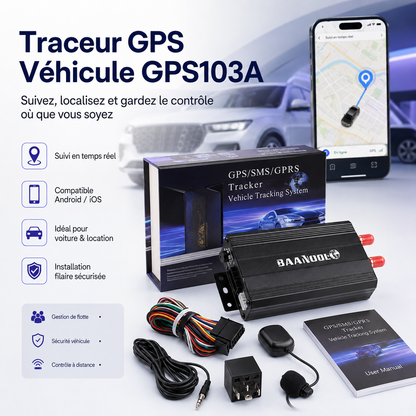 BAANOOL™ GPS103A | Suivez Et Gérez Vos Véhicules À Distance