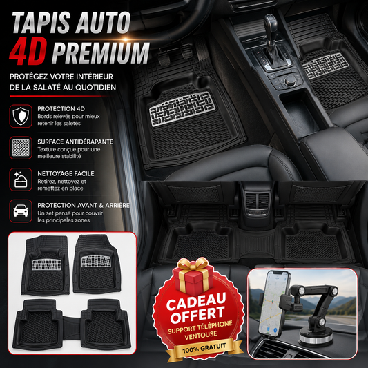 Tapis De Sol Auto 4D | Protégez Votre Intérieur Avant Qu’Il Ne Se Salisse