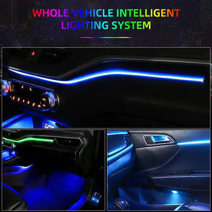 Kit d’Éclairage d’Ambiance Auto 18-en-1 | 64 Couleurs RGB